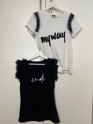 Camisetas Mondo Barbarella blancas y negras