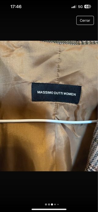 Blazer Massimo Dutti cuadros