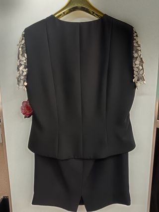 Traje elegante BRUNELLA negro talla 46