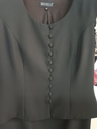 Traje elegante BRUNELLA negro talla 46