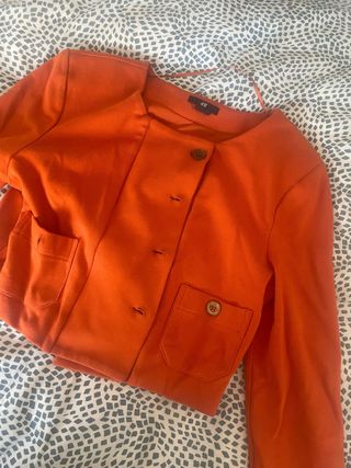 Chaqueta torera naranja H&M