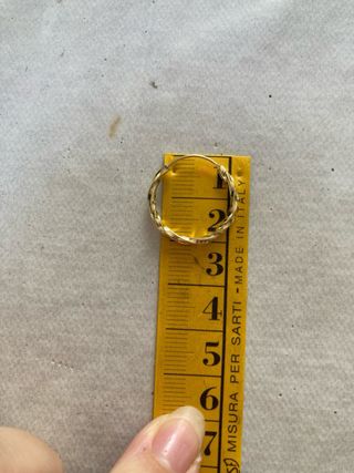 Orecchini a cerchio lavorati Argento placcato oro