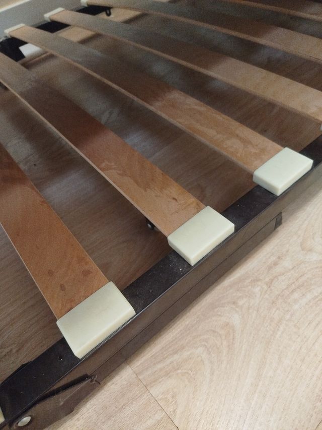 Somier doble beige y gris Regalo cubre somier tela