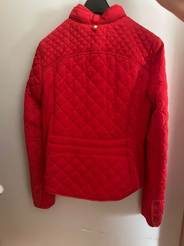 Anorak Zara Mujer Rojo Acolchado