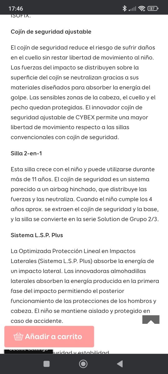 Silla coche Cybex Pallas 1-2-3