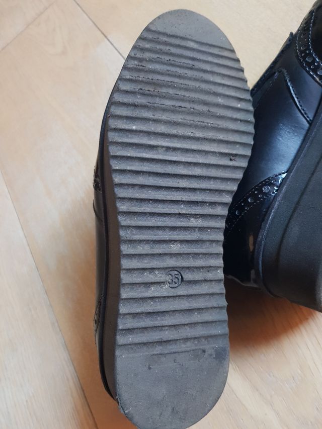 Mocassini neri con para, taglia 35