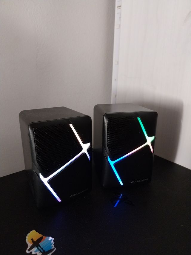 Altavoces Mars Gaming Negros y Multicolor