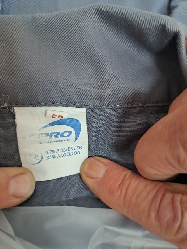 Ropa de trabajo/Monos grises. Lote 34 uds talla 52