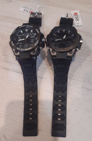 Reloj deportivo militar. 2 esferas distintas.
