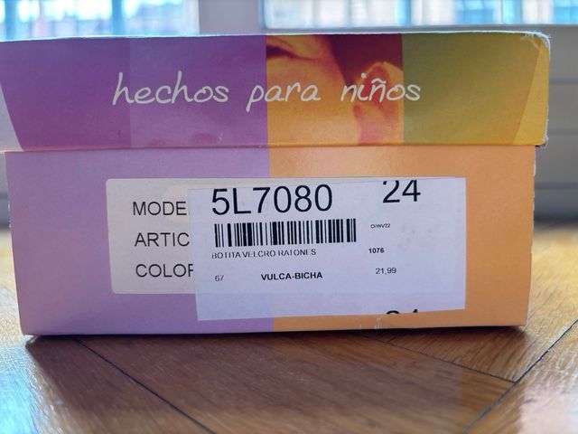 Zapatillas casa Vulca Bicha Talla 24