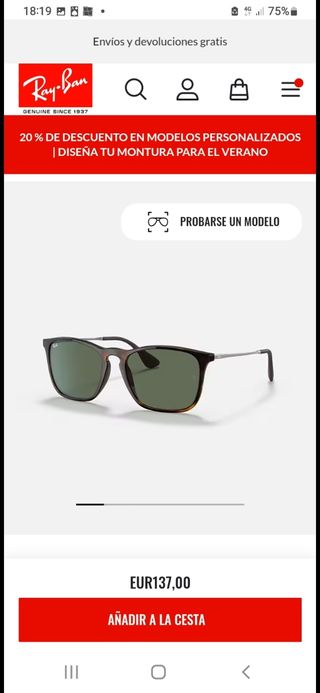Gafas de sol Ray-Ban marrones