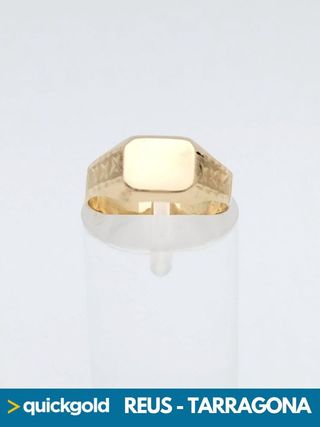 035-01-00657 ANILLO ORO DE 18K SELLO T14