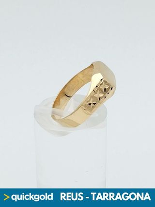 035-01-00657 ANILLO ORO DE 18K SELLO T14
