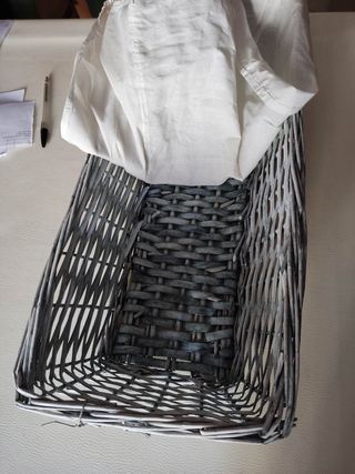 Cestino rettangolare in vimini