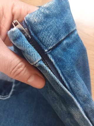Minifalda vaquera h&m 38 azul medio 