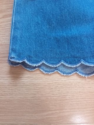 Minifalda vaquera h&m 38 azul medio 
