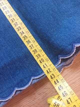 Minifalda vaquera h&m 38 azul medio 