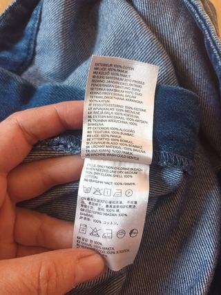 Minifalda vaquera h&m 38 azul medio 