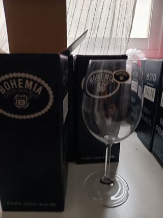 Cristalería Bohemia Juego Copas Vaso