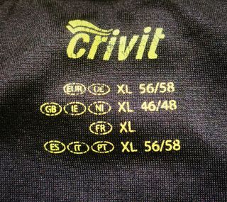 Camiseta deportiva Crivit hombre Talla XL