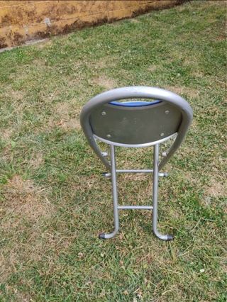Silla plegable metal y plástico