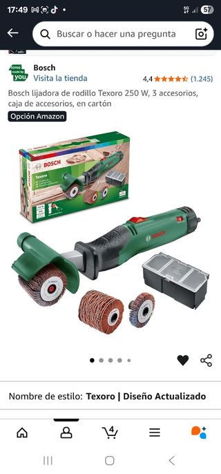 Bosch Lijadora Rodillo Texoro 250W