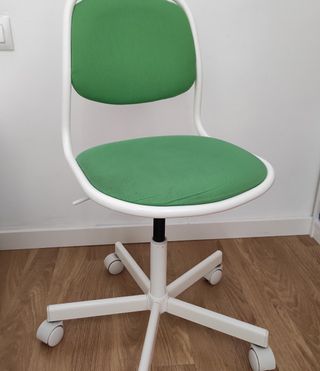 Silla infantil para escritorio verde