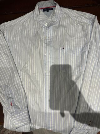 Camisa Tommy Hilfiger Rayas Azul y Blanco