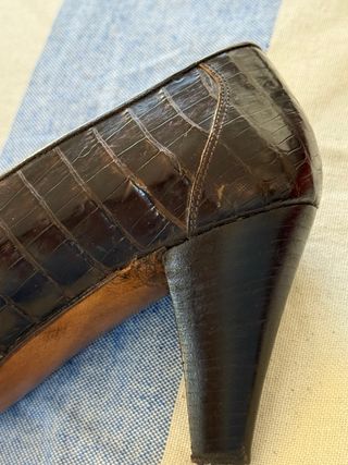 MOLASCHI Scarpe Donna Coccodrillo Marrone