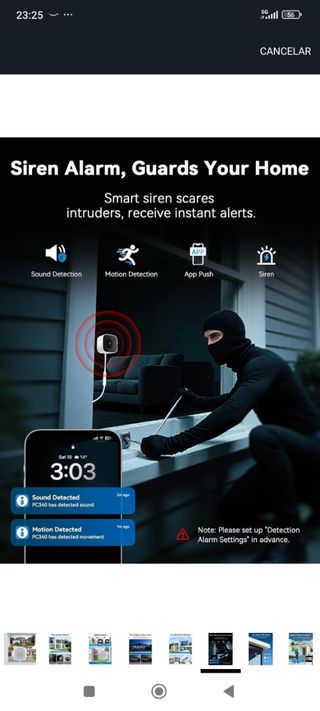 Cámara de seguridad outinput para ventana