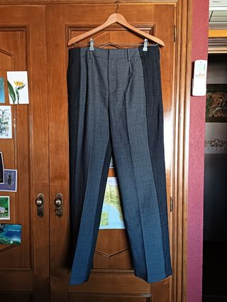 Pantalón Zara Studio Collection Gris Rayas
