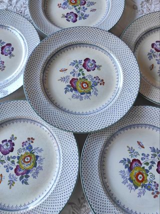 6 Piatti England 1860