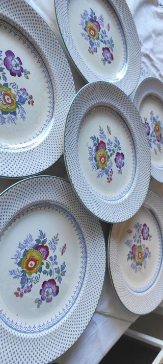 6 Piatti England 1860