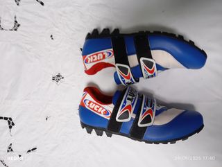 Zapatillas Ciclismo LUCK Azul/Rojo Talla 44