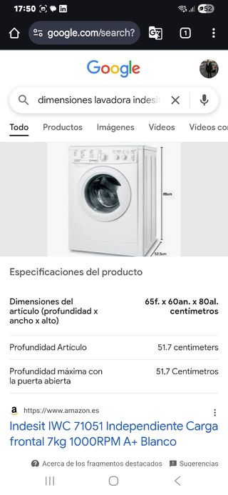Lavadora Indesit IWC 71051 7kg