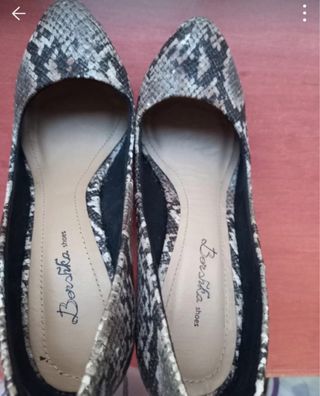Zapatos de tacón Bershka estampado serpiente