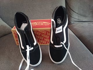 Zapatillas Vans Ward Unisex Niños Negro Blanco