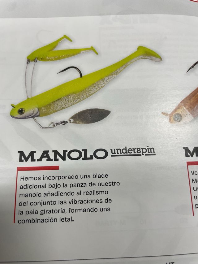 Señuelo Hart Manolo Underspin 3/4 OZ 50mm,120mm.