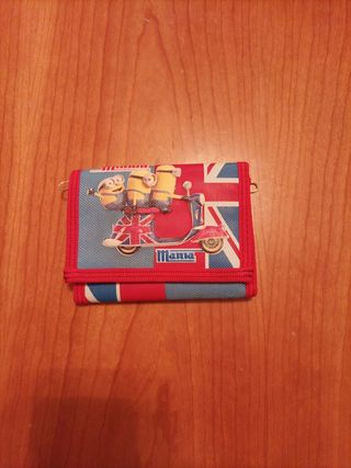Billetera Minions con diseño de scooter