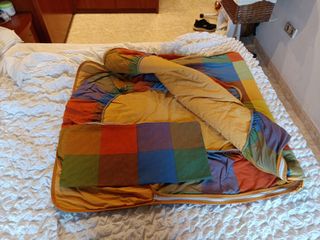 Edredón 90x190 cm + 2 fundas almohada a juego