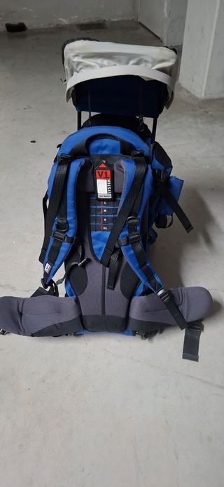 Mochila Portabebés Montaña Azul