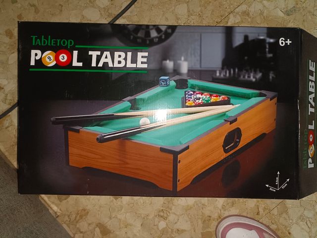 Mesa de billar de sobremesa