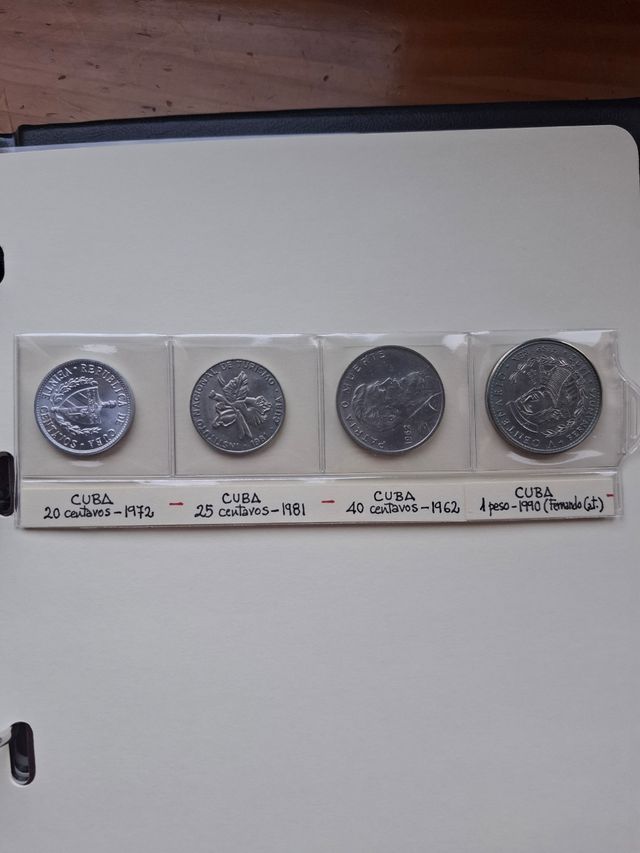 16 Monedas de Cuba, Bahamas,Haití, Rep. Dominicana