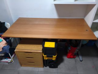 Conjunto mesa y estantería juvenil