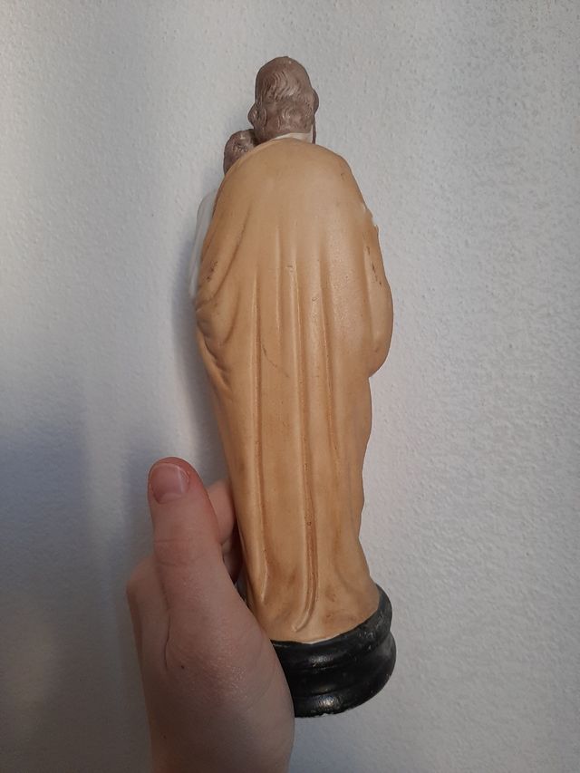 Statuetta Giuseppe e Gesù in porcellana
