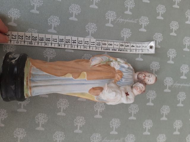 Statuetta Giuseppe e Gesù in porcellana