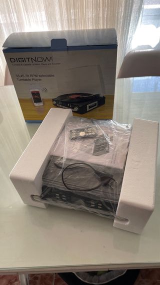 Tocadiscos Negro Nuevo