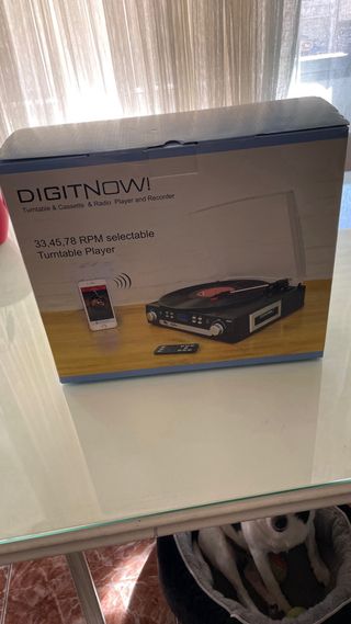 Tocadiscos Negro Nuevo
