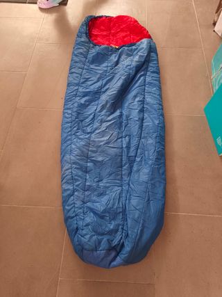 Saco de dormir nórdico azul y rojo
