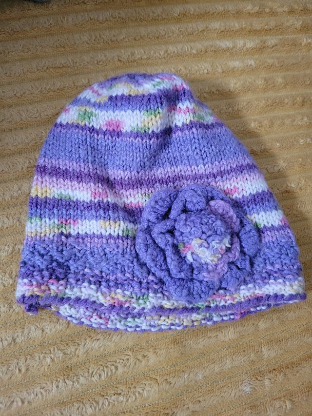 Gorros de invierno tejidos para niña
